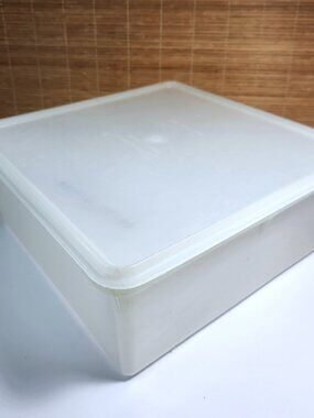 Vintage Tupperware Large Square Keeper 166 Container Clear Lid 223 Canada